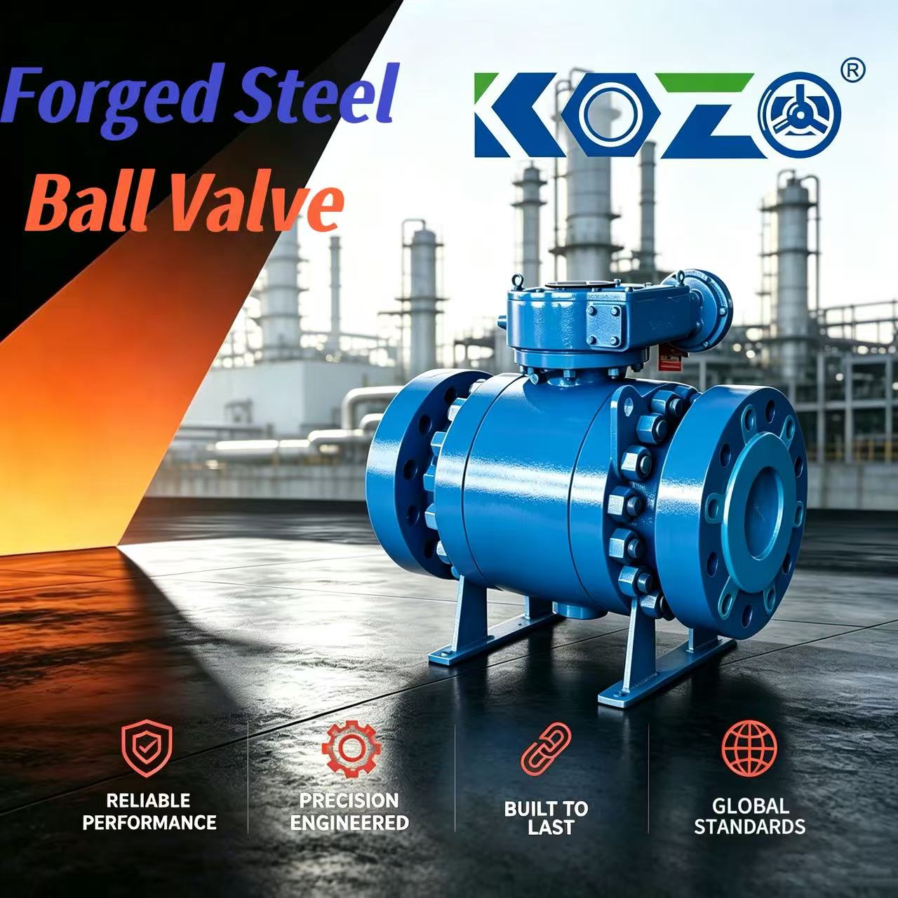 Hard-sealed forged steel fixed