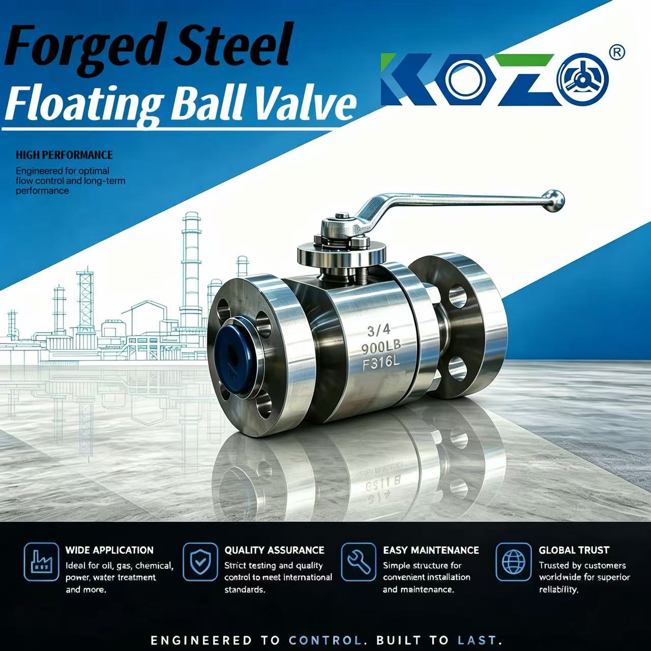 Hard-sealed floating ball valv